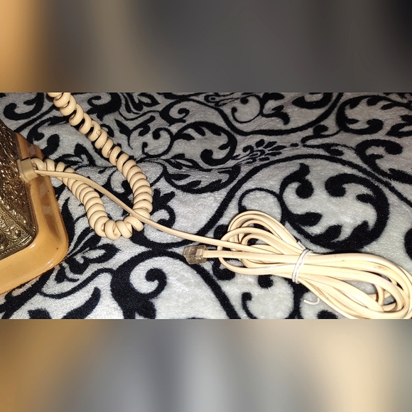VINTAGE PRINCESS ROTARY BRASS PHONE ☎️ boudoir decor - Picture 8 of 11